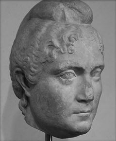 Foto einer Skulptur Cornelia Saloninas aus Rom, Italien